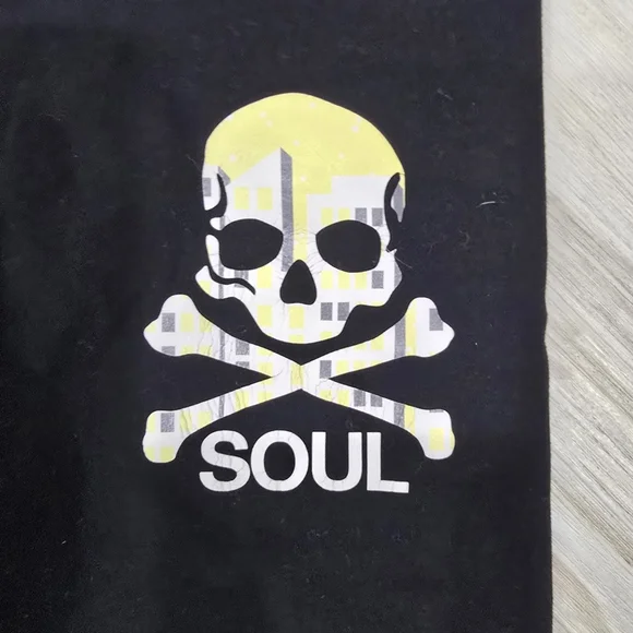 Lululemon x Soulcycle Leggings Sz 6 Black with Skull design - Picture 2 of 6